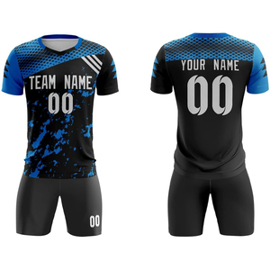 Camisetas de Fútbol Personalizadas OEM, Ajuste Delgado, Unisex, Poliéster, Impresión Digital, Secado Rápido, Uniformes Deportivos para Adultos, 220g - Product Image 4