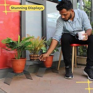 3 Tier Stair Style Metal Plant <b>Stand</b> Decoration Home Garden For Display Flower <b>Pot</b> Indoor Outdoor In Cheap Price - Product Image 3