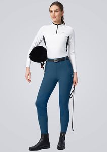 กางเกงขี่ม้าสำหรับผู้หญิงมีกระเป๋าซิป, กางเกงรัดเข่าสำหรับไปเรียนชุดขี่ม้า - Product Image 6