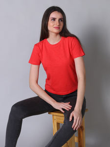 2025 Camiseta de manga corta con cuello en V de gran tamaño transpirable de alta calidad para mujer 100% algodón logotipo personalizado estilo de estampado informal holgado - Product Image 2