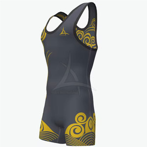 Nueva Llegada, Singletes de Lucha de Alta Calidad en Spandex/Poliéster, Transpirables, Ecológicos, Último Diseño, Venta al Por Mayor - Product Image 2