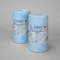 Krclean 100 feuilles bleues 20x20cm, essuie-tout absorbants 1 pli, 4/6 plis enroulés, pour le nettoyage des surfaces de cuisine