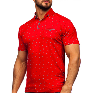 Camisa de Golf de Alta Calidad para Hombre, Diseño Personalizado, Manga Corta, Antiarrugas, Deportiva, Casual, Elegante, Bordada, Estampada, Tejida - Product Image 3