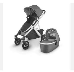 UPPAbaby VISTASs V2 Poussette Original TB Nouveau Design Pliable Emmett Green Melange Cadre Portable 0-3 Ans Capacité de 20KG - Product Image 3