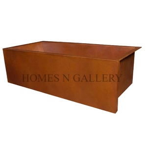 Bañera independiente de cobre puro de nuevo diseño de lujo, ovalada con pies de garra y escurridor, textura martillada para cualquier baño doméstico - Product Image 2