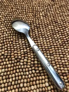 Ensemble de cuillères en acier inoxydable élégant en argent avec finition de qualité supérieure, parfait pour les événements de mariage et les fêtes en Inde - Product Image 6