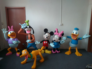 Sculpture grandeur nature <span class=keywords><strong>de</strong></span> Mickey, <span class=keywords><strong>Minnie</strong></span>, Donald Duck et Goofy pour <span class=keywords><strong>la</strong></span> décoration <span class=keywords><strong>de</strong></span> mariage, vitrine <span class=keywords><strong>de</strong></span> magasin, centre commercial, parc, extérieur, intérieur - Product Image 6