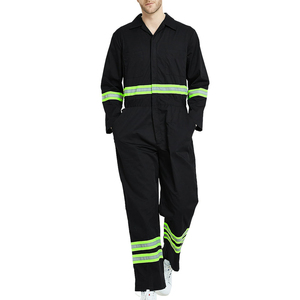 Men's Comfortable Cotton Safety Overall Coveralls Breathable Reflective Flame-<b>Resistant</b> <b>Fire</b>-Proof Protective Workwear suits - Product Image 3
