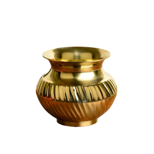Customized Size and Shape Brass Lota Gold Polished Water Pot Industrial Quality with Religious Design Wholesale <b>Supply</b> - Product Image 1