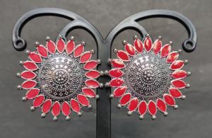 Best Offers Earrings <b>Set</b> with Silver Plated Fashionable Earrings <b>Jewelry</b> for Women Wear by <b>Indian</b> Exporters - Product Image 2