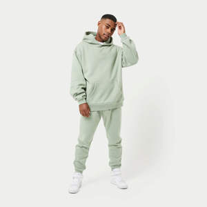 Sweat-shirts d'hiver pour hommes en couleur verte très vendus, tissu 100% coton, épaules tombantes, manches longues, sweat-shirts et pulls pour hommes - Product Image 4