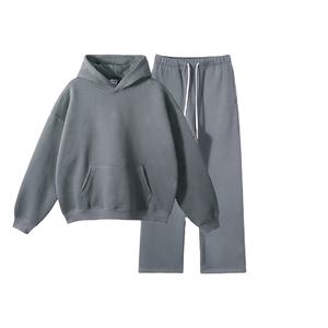 Vente de sweats à capuche pour hommes en tissu polaire de haute qualité 450 g/m², ensembles personnalisés avec logo, taille plus, vêtements de sport de gym, survêtement, prix bas - Product Image 1