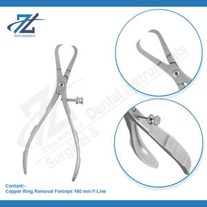 คีมถอดแหวนทองแดงสแตนเลส F-line 160มม. ใช้ในงานทันตกรรมแบบมืออาชีพ - Product Image 3