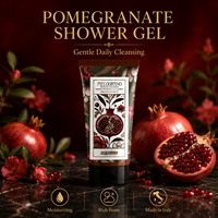 Ulrich Douchegel Balsem Granaatappel 200 ml |   Hydraterende douchegel, natuurlijk OEM private label, gemaakt in Italië voor vrouwen