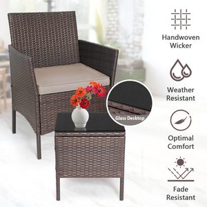 <strong>Patio</strong> <strong>Furniture</strong> Sets <strong>Clearance</strong> PE Rattan Wicker Chairs with Table Outdoor Garden Porch <strong>Furniture</strong> Sets - Product Image 4