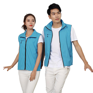 Chaleco Sin Mangas de Poliéster Amarillo Personalizado, Ligero, Transpirable, de Alta Visibilidad, Uniforme de Trabajo con Cremallera Delantera para Hombre y Mujer - Product Image 2