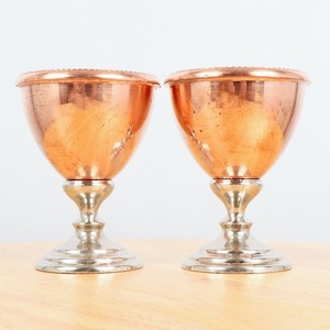 Cuivre Fini Vin Gobelets Verre Verres À Cocktail Faits À La Main Grossiste Style Indien Verre À Martini Métal Pour Vin Champagne Bière - Product Image 4