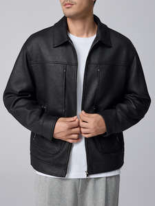 Veste universitaire moderne avec coupe ajustée et mélange de laine premium - Product Image 2