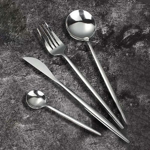 Cubiertos decorativos elegantes, vajilla de acero inoxidable, juego de cubiertos de mango largo, cubiertos, utensilios de cocina, cuchara de boda de la India - Product Image 6