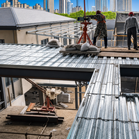 Tôle de couverture en acier à profil ouvert galvanisée pour les travaux de dalles des infrastructures et des bâtiments commerciaux aux Philippines