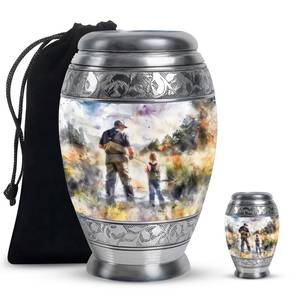 Father Child Fishing Scene Cremation Urn Custom Memorial <b>for</b> <b>Ashes</b> Keepsake Fishing Enthusiast Memorial Decorative Urn - Product Image 6