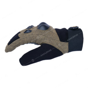 Guantes tácticos de protección para deportes al aire libre con logotipo personalizado, cuero duradero, diseño de nudillos duros, caza, entrenamiento, tiro, Lucha, escalada - Product Image 4