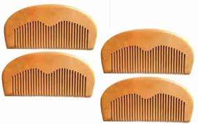 Peigne à cheveux en bois de santal vert naturel de haute qualité, fait à la main, antistatique, à dents larges, en provenance d'Inde - Product Image 2