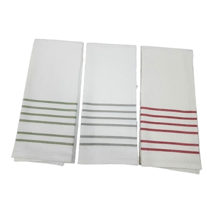 Toalla de té de Navidad para pan, venta al por mayor, paño de gofres liso, algodón puro, transferencia de calor - Product Image 6