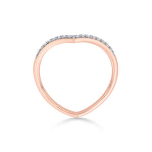 Bague en diamant or rose Royal Grace Cocktail - Product Image 5