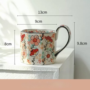 New creative modern geometric <b>large</b>-capacity ceramic mug breakfast <b>cup</b> milk water <b>cup</b> - Product Image 4