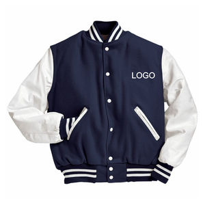 Manteau de baseball unisexe vente en gros coupe-vent 100% coton uniforme de softball mode veste universitaire vierge impression personnalisée - Product Image 6