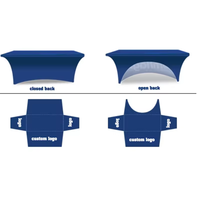 Nappes ajustées imperméables sur mesure à dos ouvert, extensibles, pour coins, impression numérique 96 pouces, pour l'extérieur