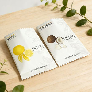 Emballages personnalisés, sachets en kraft blanc, sacs en mylar biodégradables, emballages pour collations, sachets de thé - Product Image 3