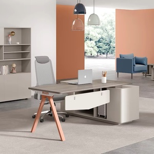 Modern Wooden L Shaped Office <b>Desk</b> Custom Modular Executive Computer Table <b>Large</b> Durable Manager Workstation - Product Image 4