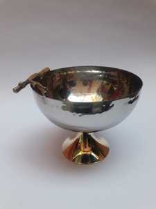 Cuenco para servir ensalada de frutas de Metal de latón hecho a mano de alta calidad, vajilla de lujo para fiestas, técnica pulida, mezcla de bajo precio - Product Image 5