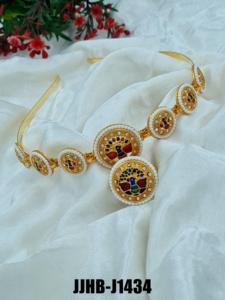 Bandeau de cheveux moderne fait main Bijoux de mode pour femmes Nuptiale Fête de mariage Festival Designer Ethnique Traditionnel Vente en gros en ligne - Product Image 3