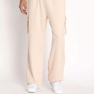 Pantalons de survêtement évasés personnalisés à lavage acide intense pour hommes, pantalons de survêtement évasés superposés, imprimé graphique, effet délavé au soleil, bord brut, OEM - Product Image 5