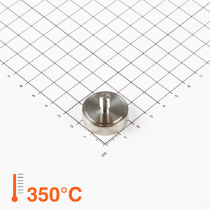 Gripper piatto in SmCo, saldato ermeticamente Ø25x7,5mm con perno filettato - Product Image 1
