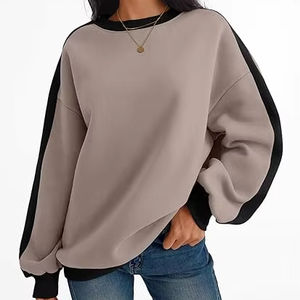 Sudaderas Casuales de Color Sólido para Mujer, Fabricantes de Ropa de Invierno OEM, Sudadera Cálida de Color Sólido para Mujer - Product Image 1