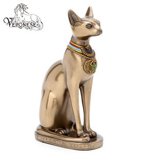 DISEÑO VERONESE - FIGURINA DE THOTH EGIPCIO DE 41 CM - POLIRESINA Y BRONCE FUNDIDO EN FRÍO, PINTADA A MANO, ARTÍCULO DE LUJO PARA DECORACIÓN DEL HOGAR Y COLECCIÓN - Product Image 3