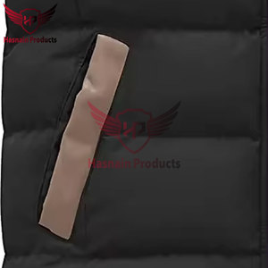 Chaleco acolchado ligero de primera calidad para hombre con cierre de cremallera-Chaqueta sin mangas acolchada de invierno para exteriores para comodidad informal - Product Image 4
