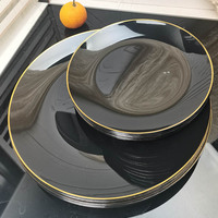 Assiettes en Plastique Incassables et Jetables pour Fêtes et Dîners