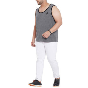 Débardeurs de gymnastique pour hommes de haute qualité Logo personnalisé couleur unie respirant Fitness débardeur OEM musculation approvisionnement sans manches - Product Image 2