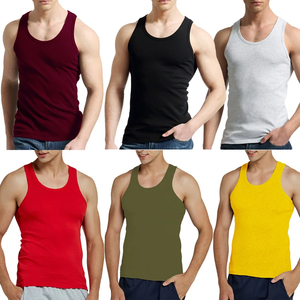 Camisetas sin mangas para hombre sin mangas gimnasio entrenamiento fitness músculo culturismo algodón verano secado rápido Atlético Top - Product Image 3