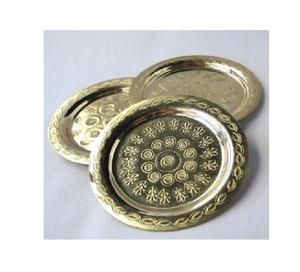 Juego de 6 posavasos de metal galvanizado para el hogar y la cocina Regalos para fiestas de bodas Esteras y almohadillas - Product Image 3