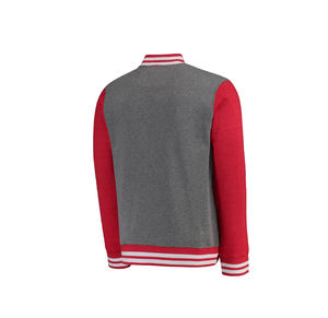 Chaqueta universitaria personalizada con bordado, cuerpo de lana y mangas de cuero, chaqueta estilo letterman OEM para hombre y mujer - Product Image 2