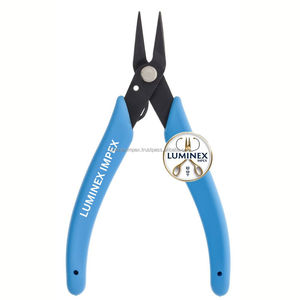 LUMINEX IMPEX LUG=488 Nose Plastic Jewelry Pliers <b>Soft</b> Grip High Quality <b>Wire</b> Loop Forming Measuring Tool DIY Customizable Logo - Product Image 1