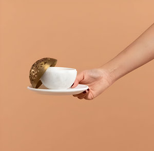 Top vente fait à la main brûleur d'encens ensemble marbre laiton métal lavande parfum personnalisable luxe arabe Ramadan cadeau - Product Image 3