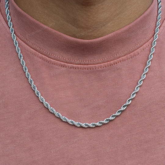 Chapado en oro blanco