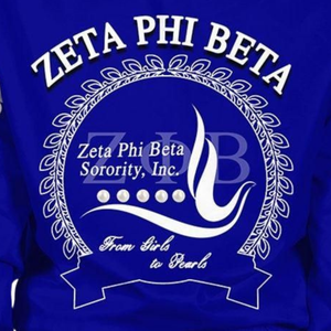 Chaqueta de Satén Azul y Blanca con Bordado del Escudo de la Hermandad Zeta Phi Beta 1920 para Mujer, Estilo Universitario Premium - Product Image 4